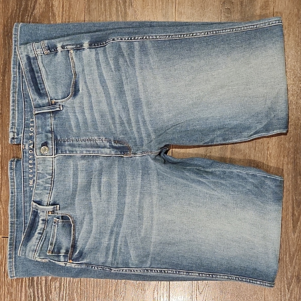 White House Black Market Light Blue Skinny Flare Jeans